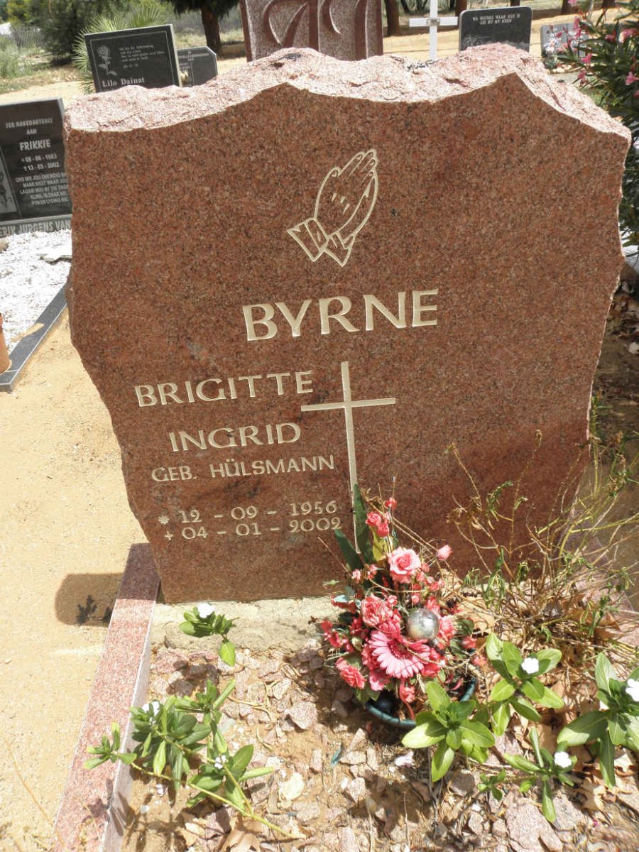 BYRNE Bridgitte Ingrid nee HÜLSMANN 1956-2002
