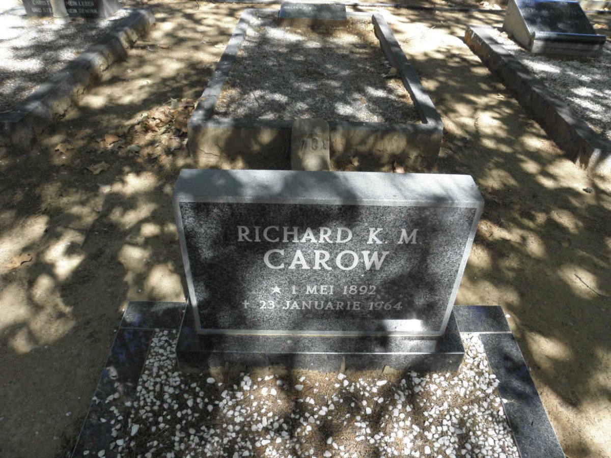 CAROW Richard K. M. 1892-1964