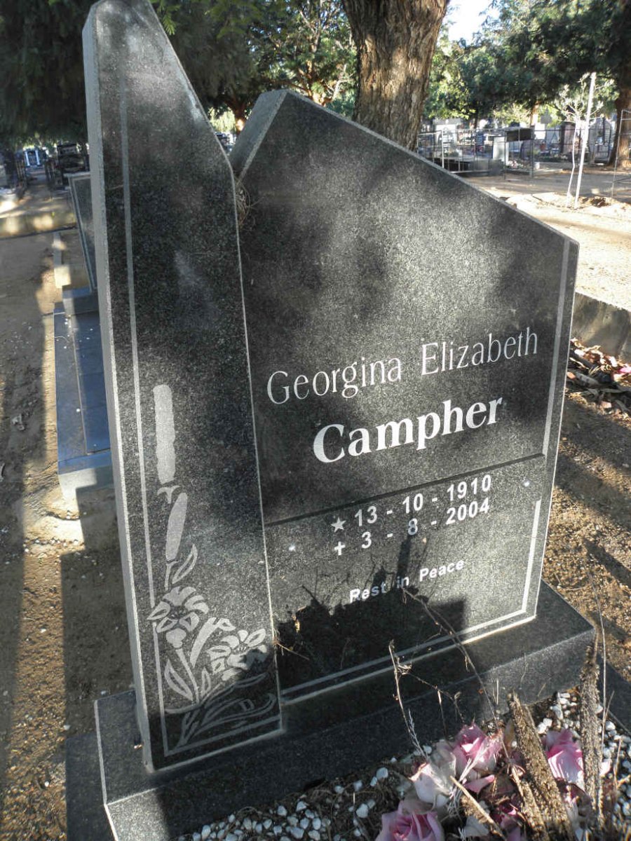 CAMPHER Georgina Elizabeth 1910-2004