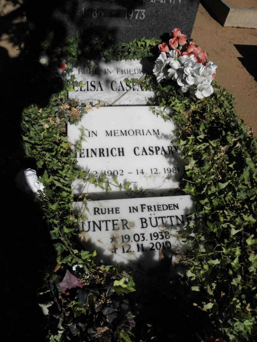 CASPARY Heinrich 1902-1981 &amp; Elisa 1913-200? :: BUTTNER Gunter 1938-2010