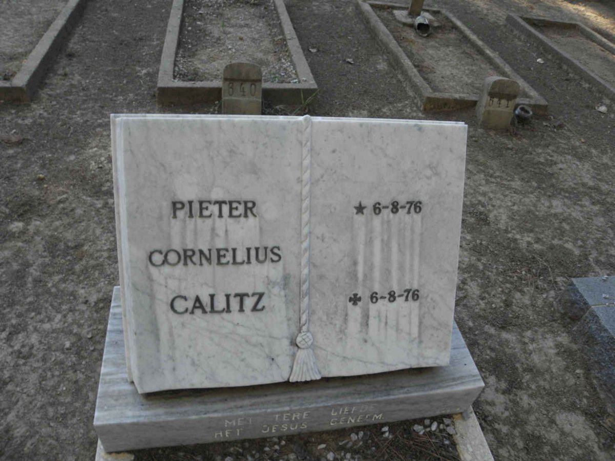 CALITZ Pieter Cornelius 1976-1976