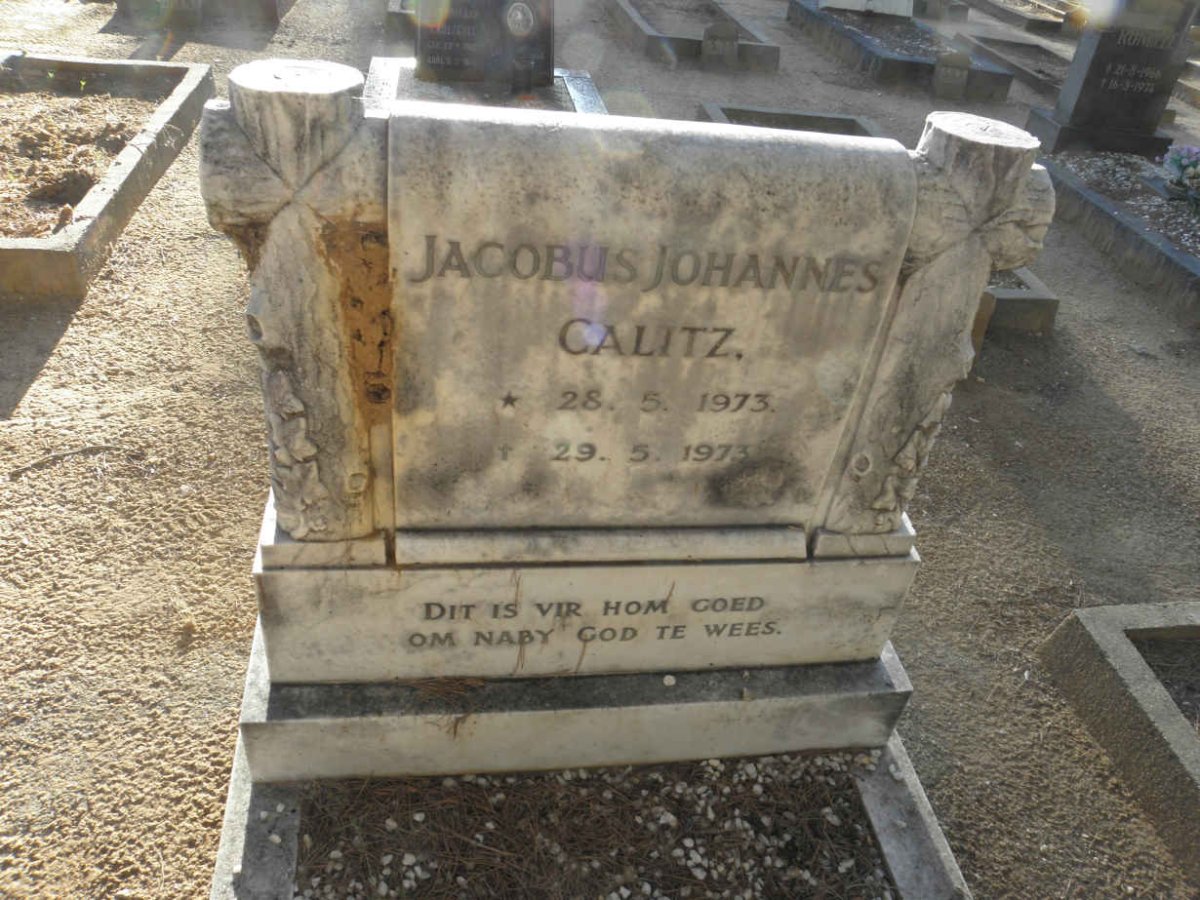 CALITZ Jacobus Johannes 1973-1973