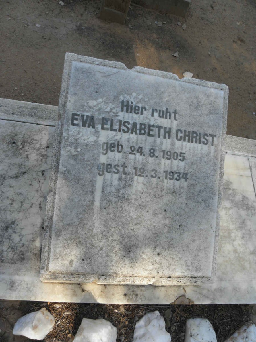 CHRIST Eva Elisabeth 1905-1934