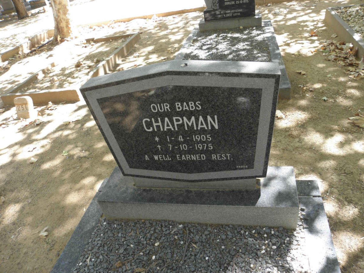 CHAPMAN Babs 1905-1975