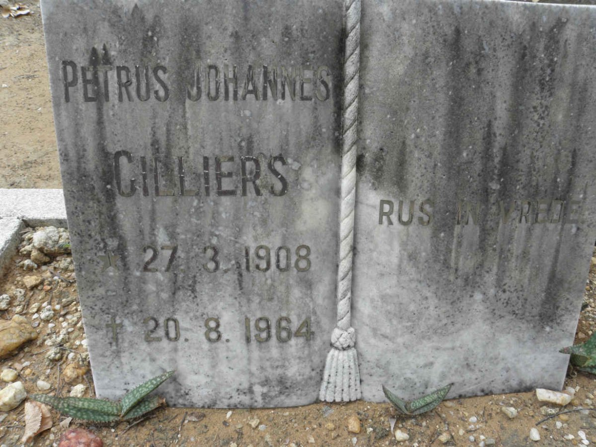 CILLIERS Petrus Johannes 1908-1964