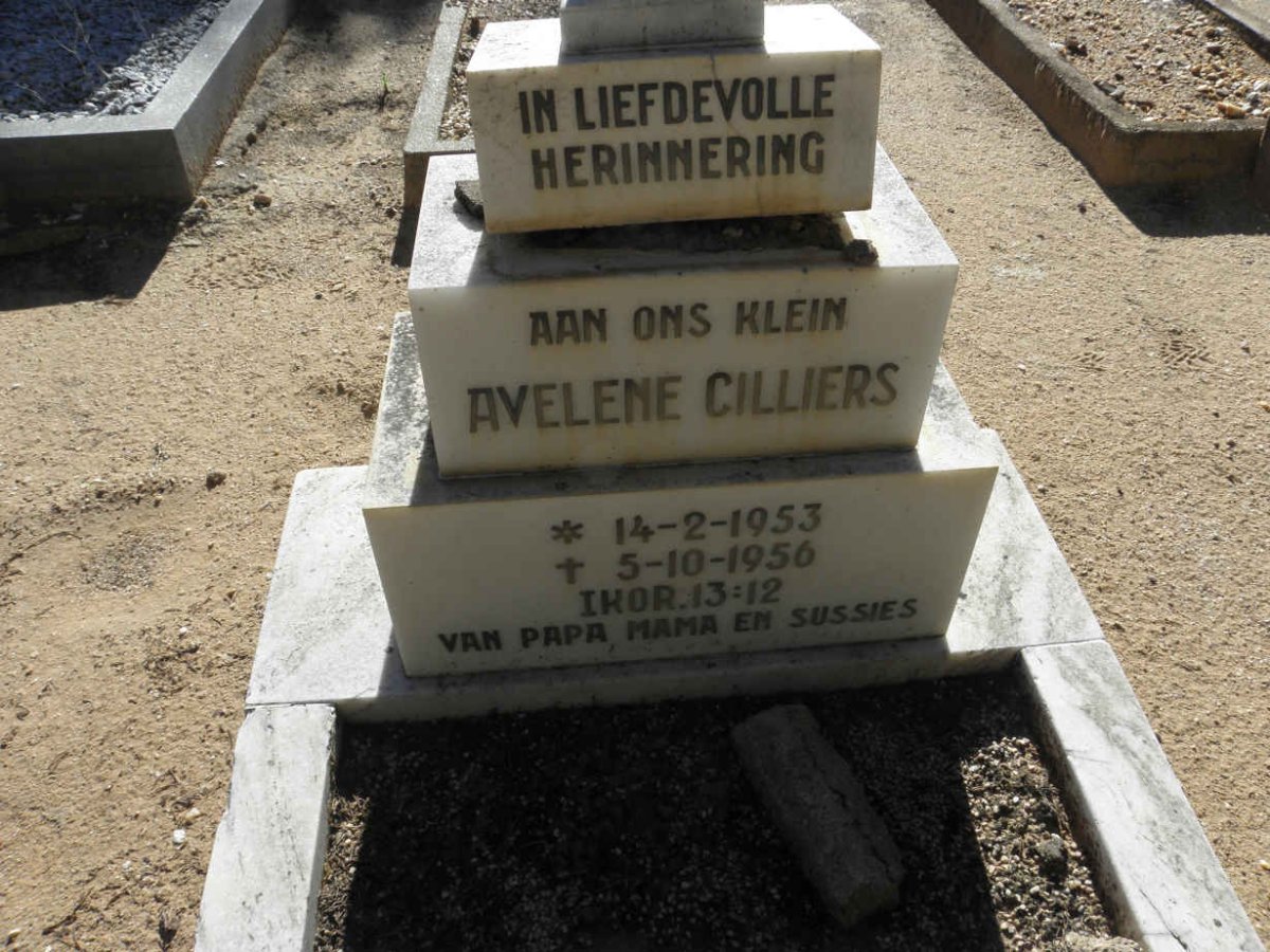 CILLIERS Avelene 1953-1956