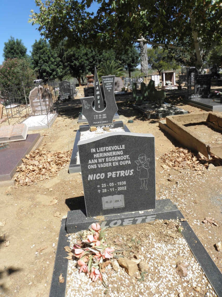 CLOETE Nico Petrus 1938-2002