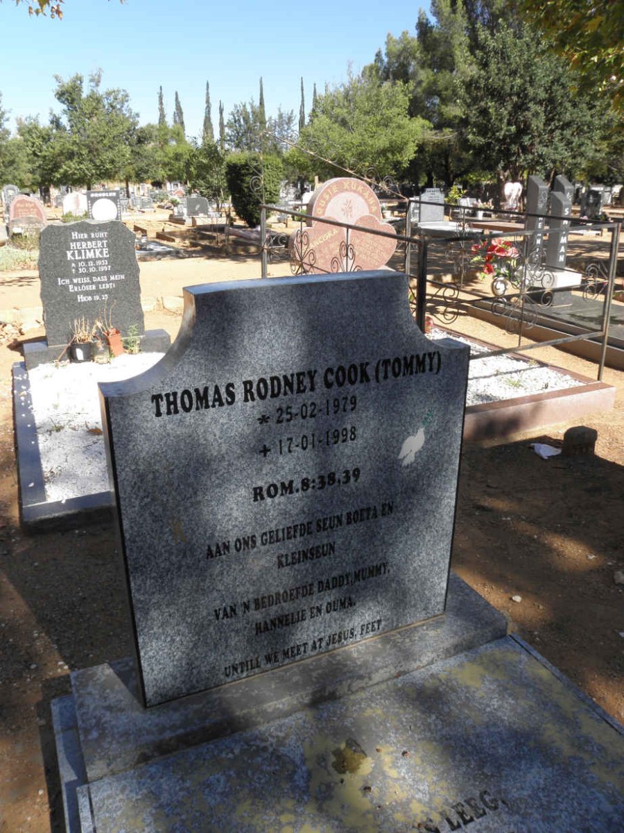 COOK Thomas Rodney 1979-1998