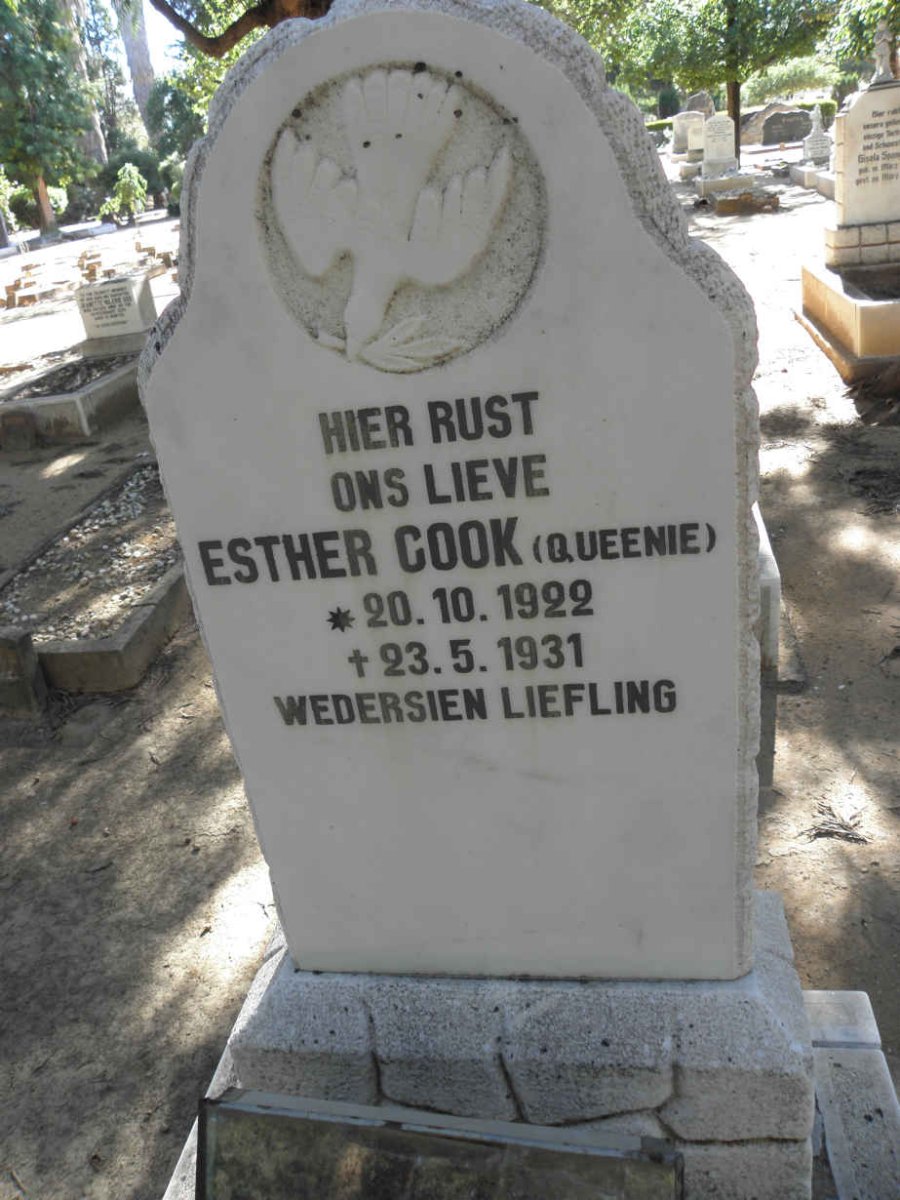 COOK Esther 1922-1931