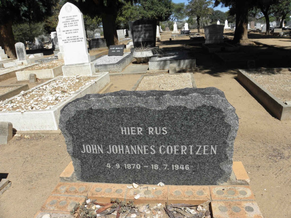 COERTZEN John Johannes 1870-1946