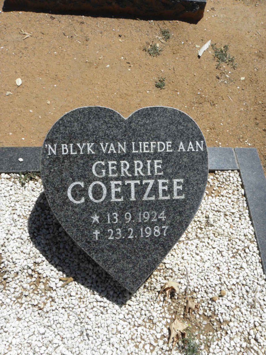 COETZEE Gerrie 1924-1987