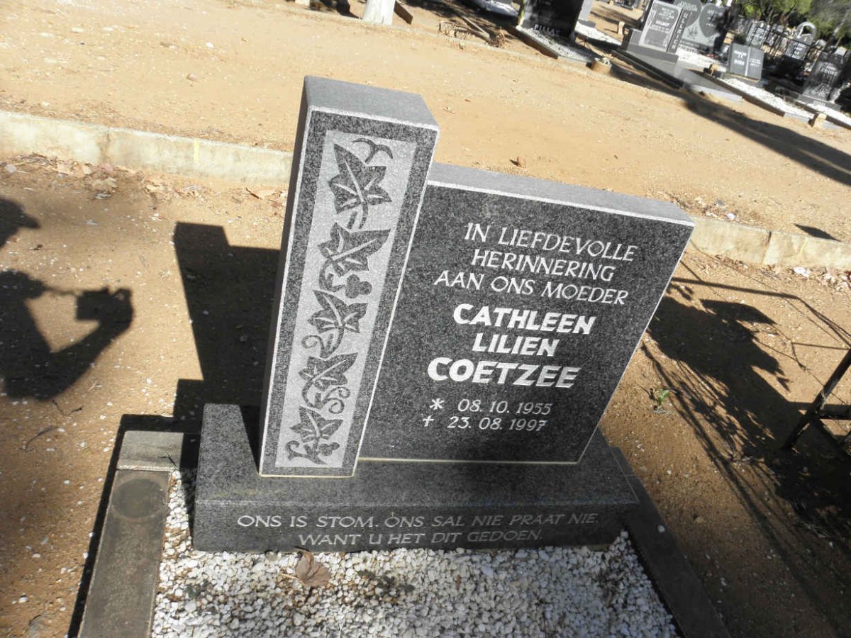 COETZEE Cathleen Lilien 1955-1997