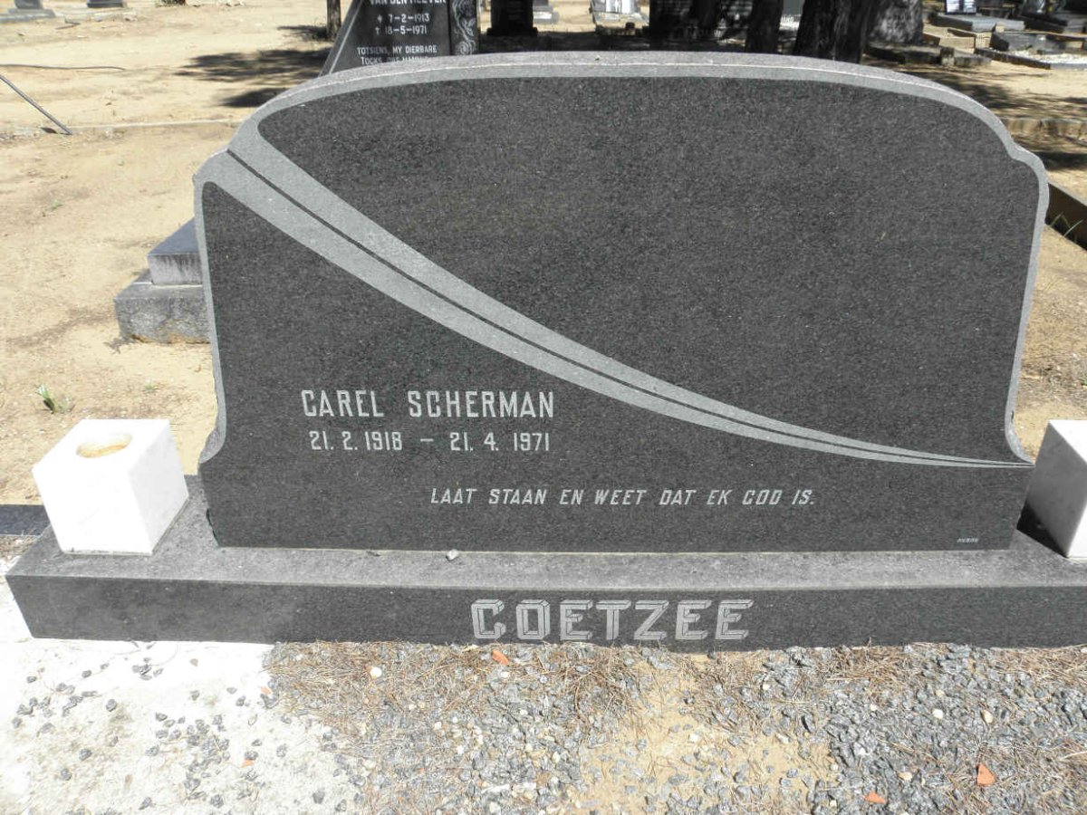 COETZEE Carel Scherman 1918-1971