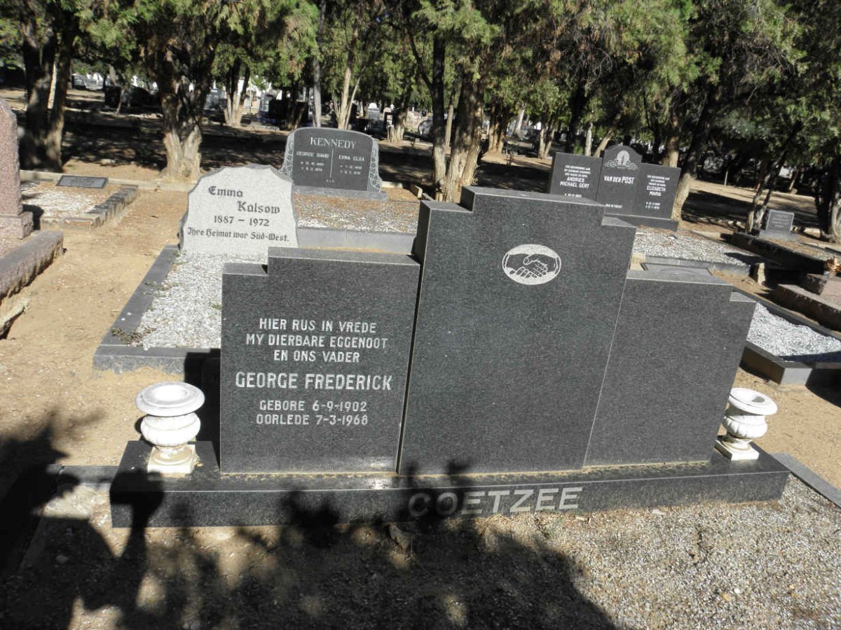 COETZEE George Frederick 1902-1968