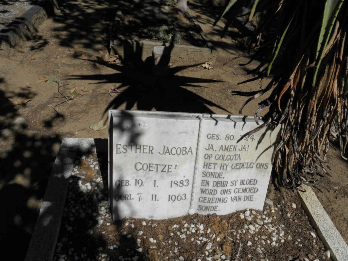 COETZEE Esther Jacoba 1883-1963