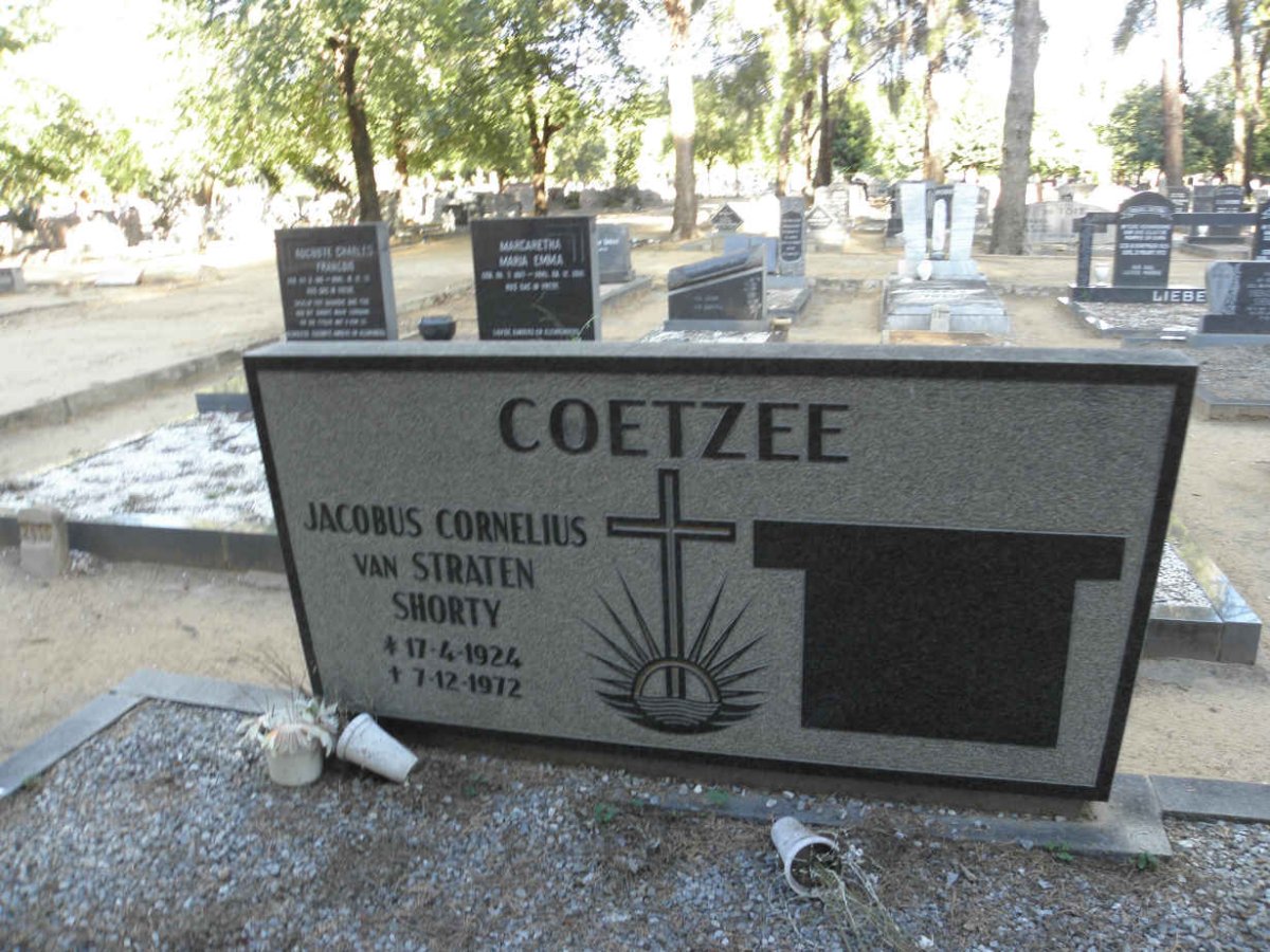 COETZEE Jacobus Cornelius van Straten 1924-1972