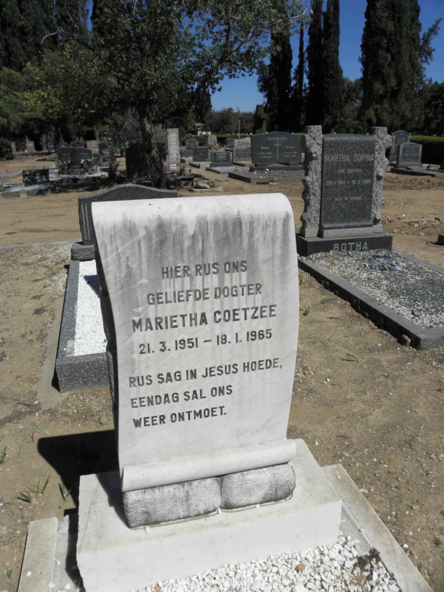 COETZEE Marietha 1951-1965