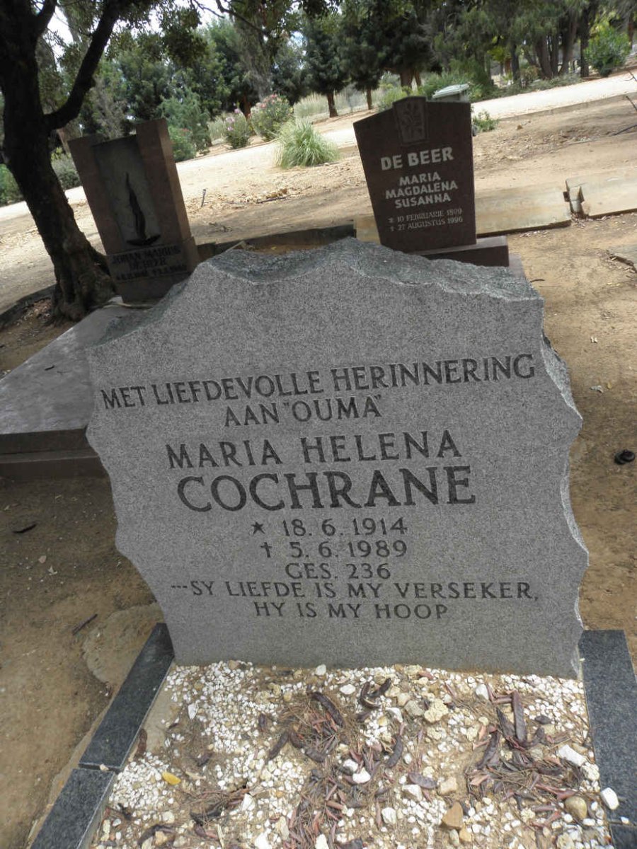 COCHRANE Maria Helena 1914-1989