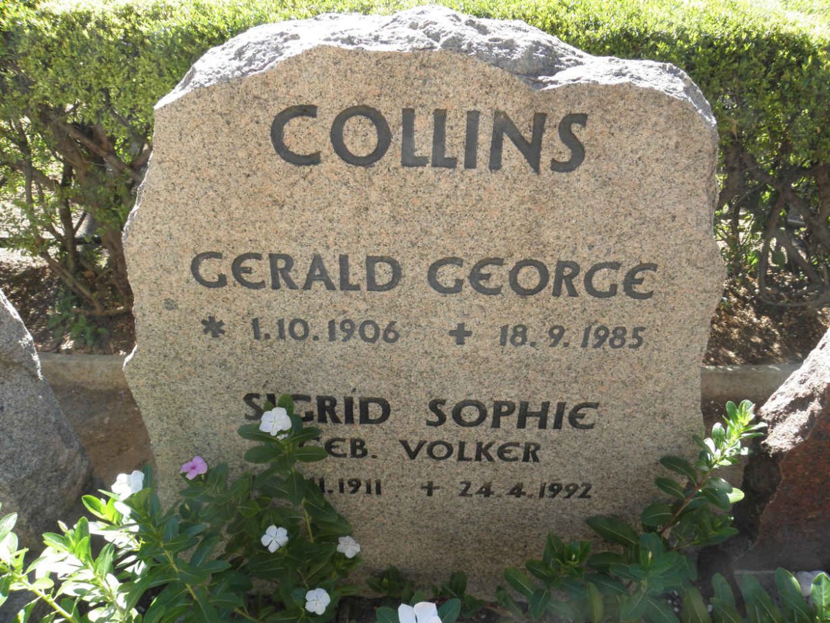 COLLINS Gerald George1906-1985 &amp; Sigrid Sophie VOLKER 1911-1992