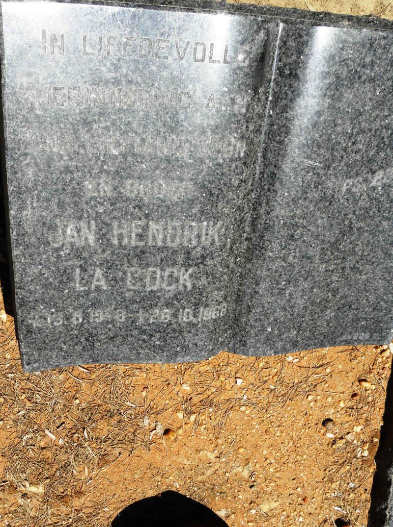 COCK Jan Hendrik, la 19?8-1968
