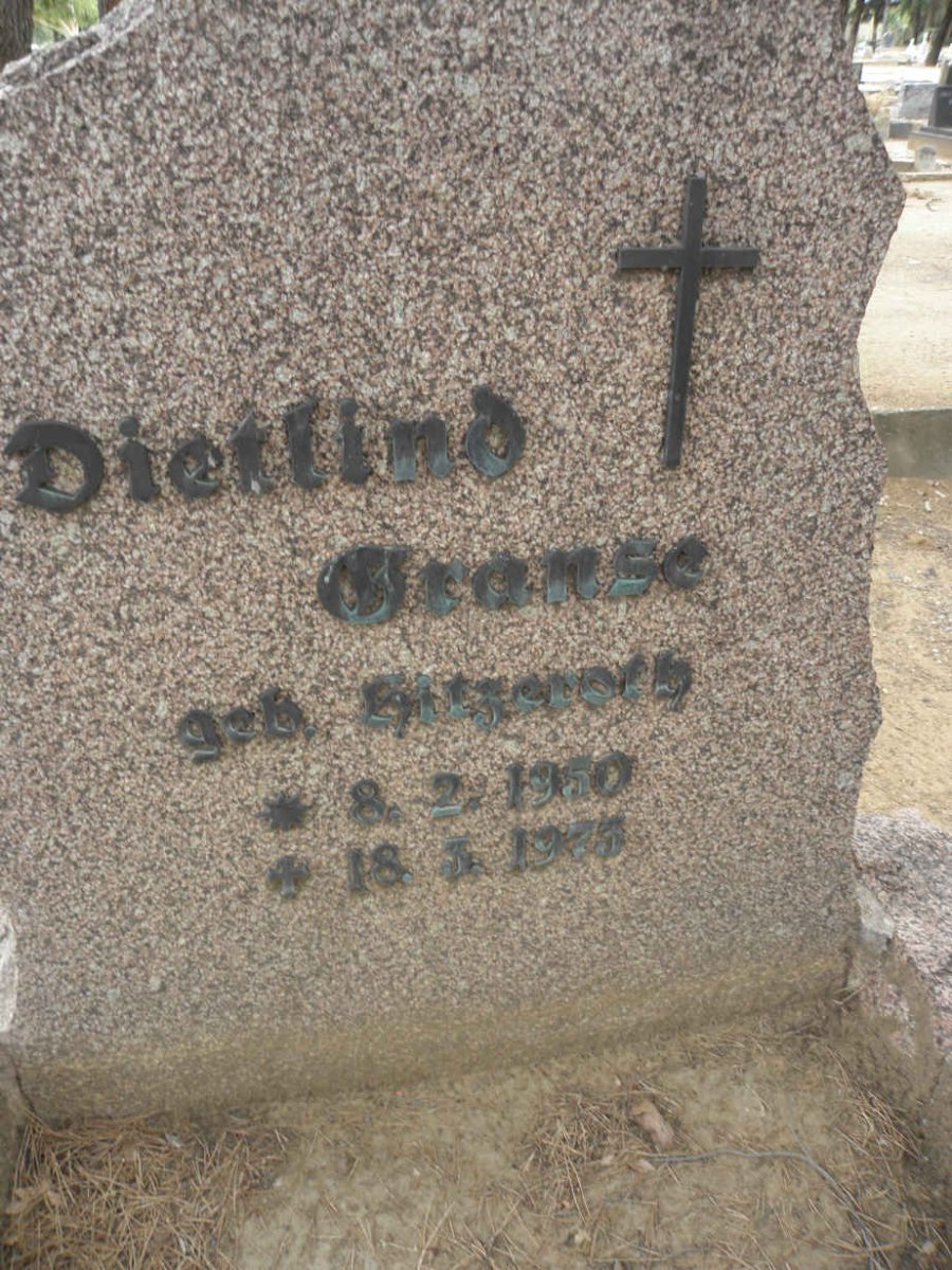 CRANSE Dietlind nee HITZEROTH 1950-1975