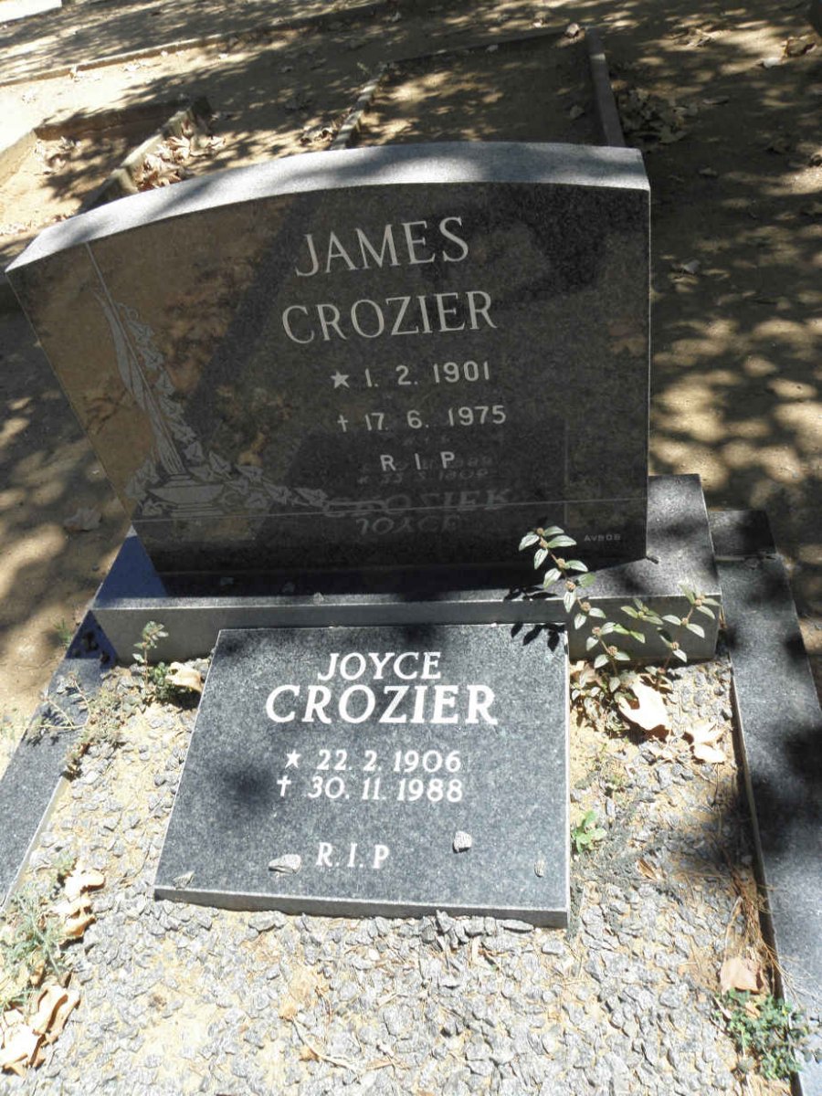 CROZIER James 1901-1975 &amp; Joyce 1906-1988