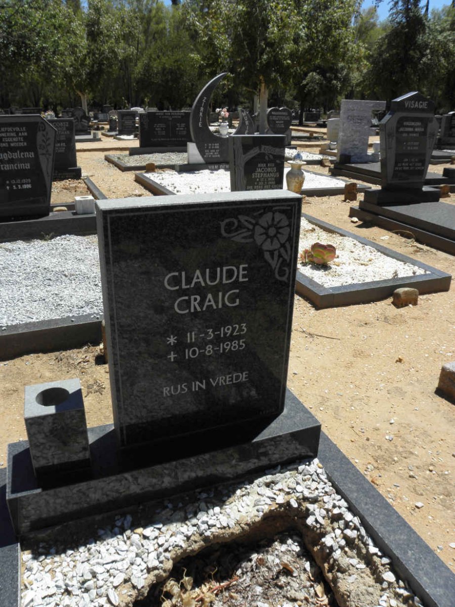 CRAIG Claude 1923-1985