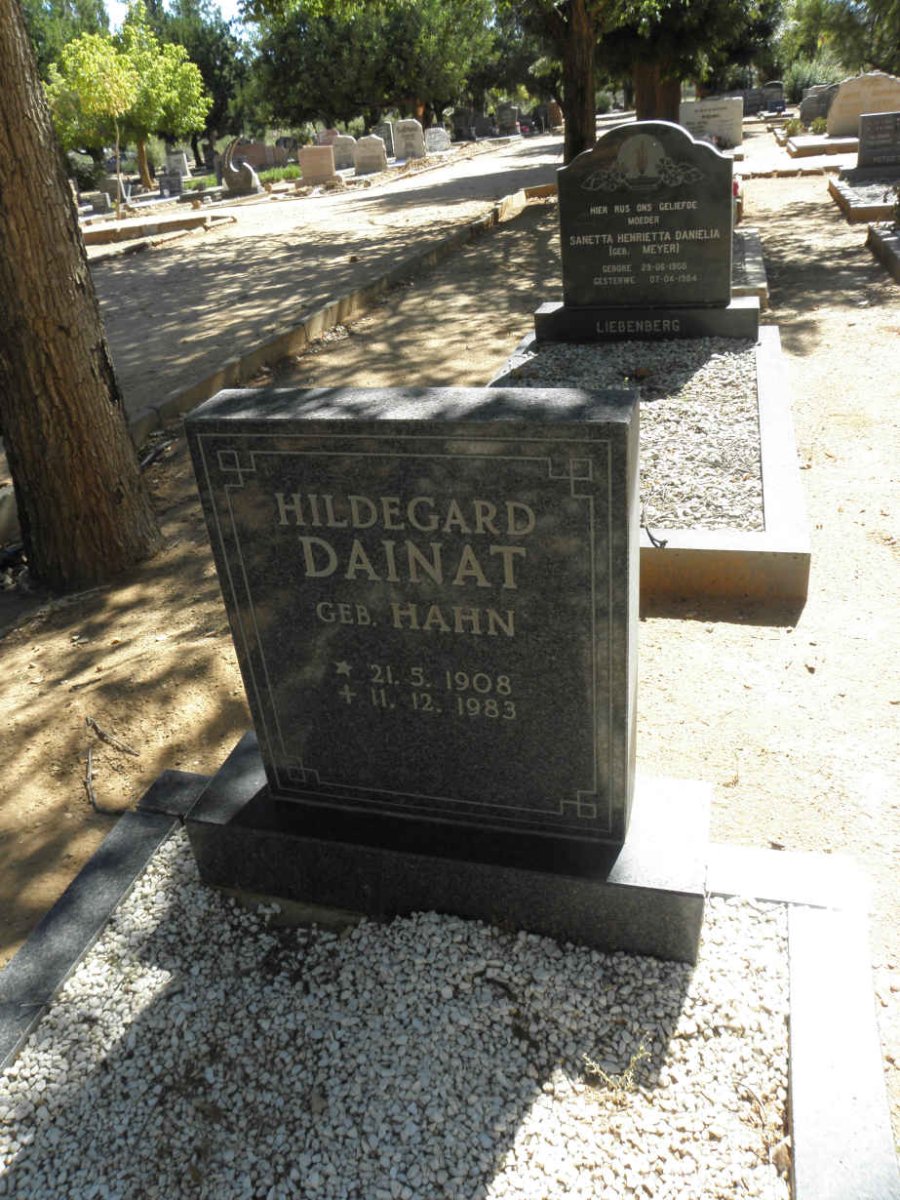 DAINAT Hildegard nee HAHN 1908-1983