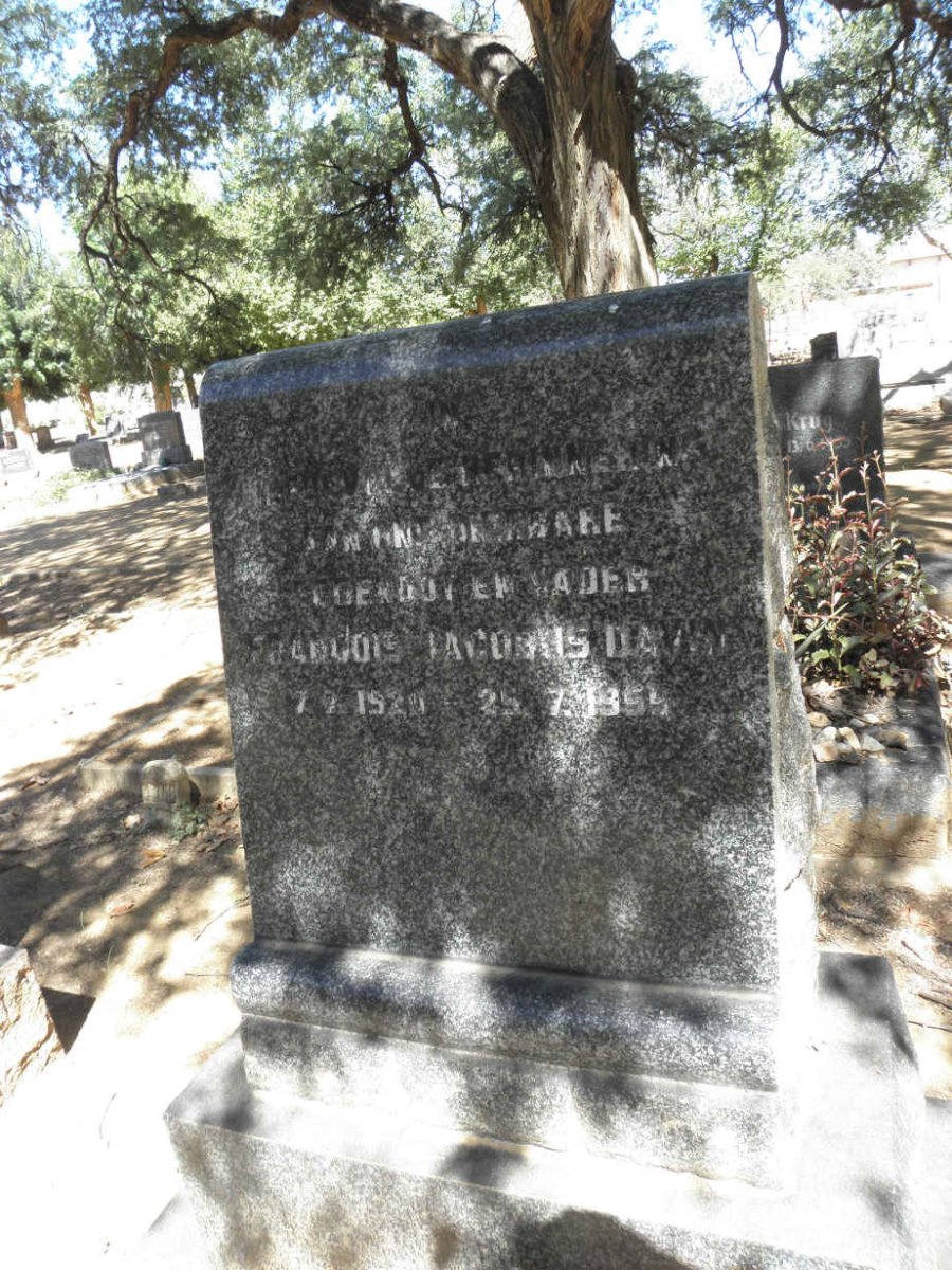 DAVIN Francois Jacobus 1920-1955