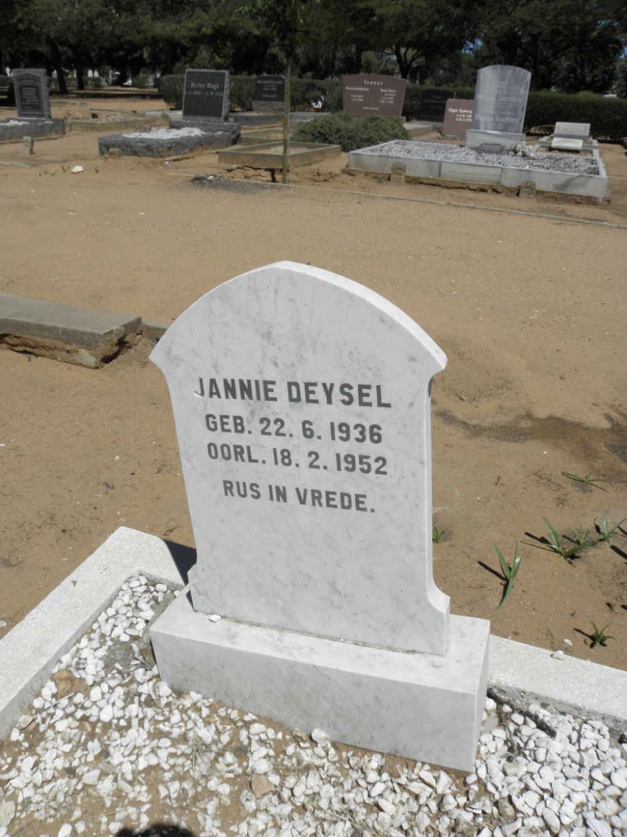 DEYSEL Jannie 1936-1952