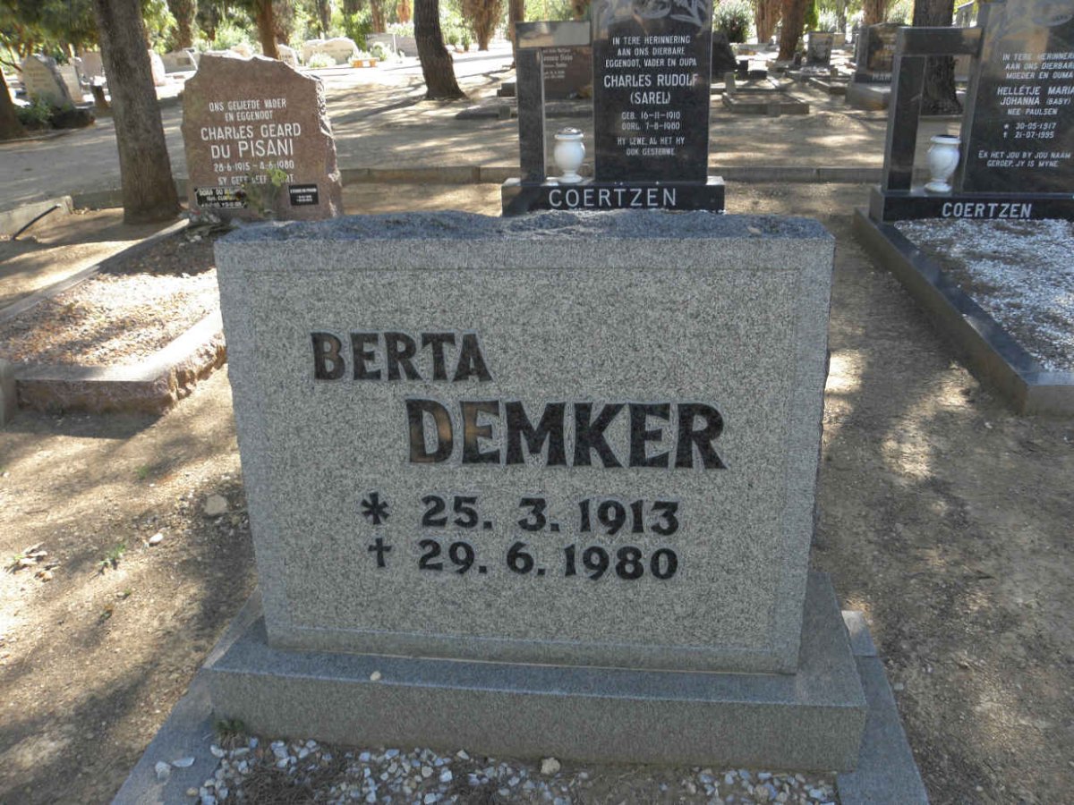DEMKER Berta 1913-1980