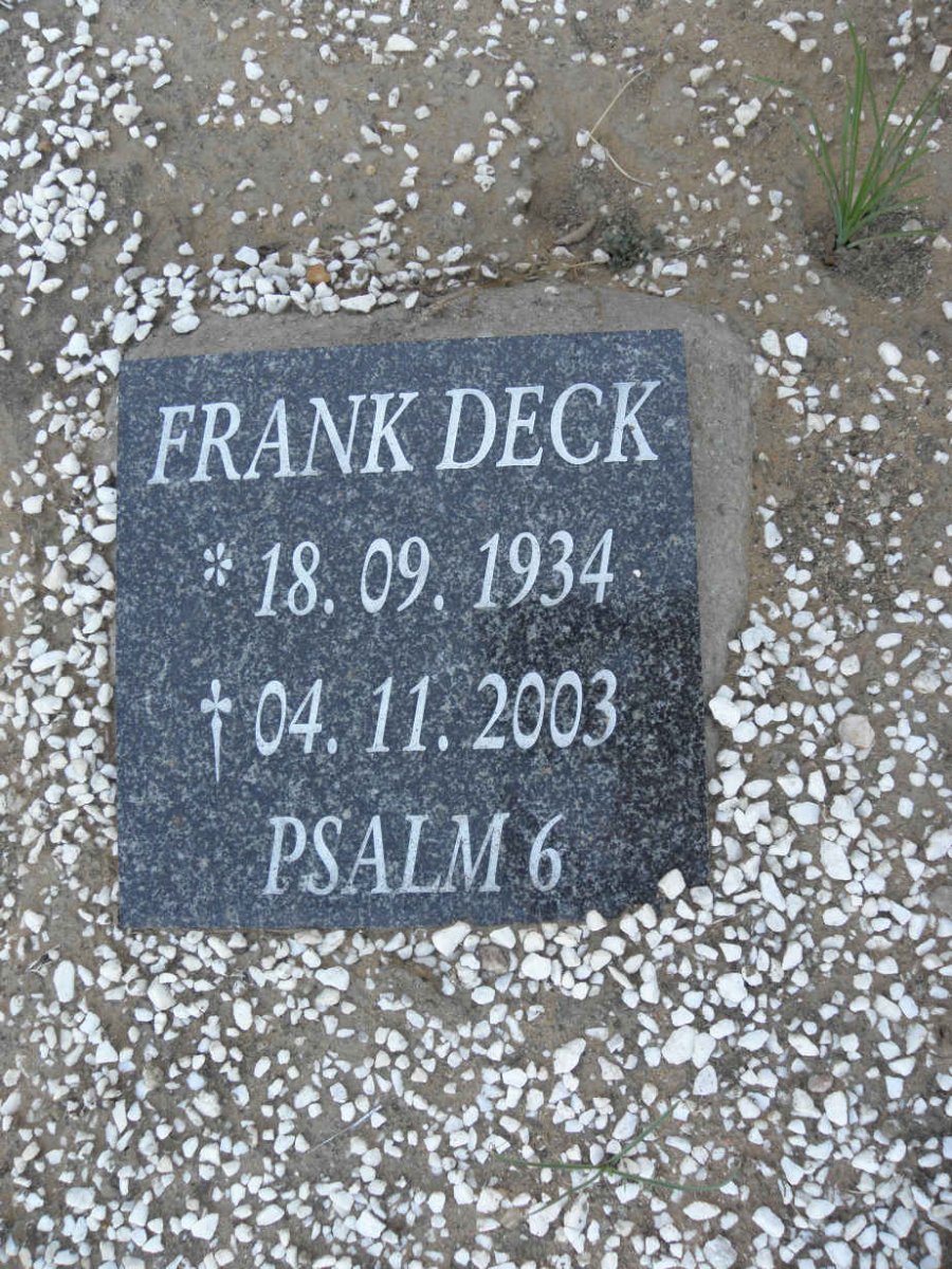 DECK Frank 1934-2003