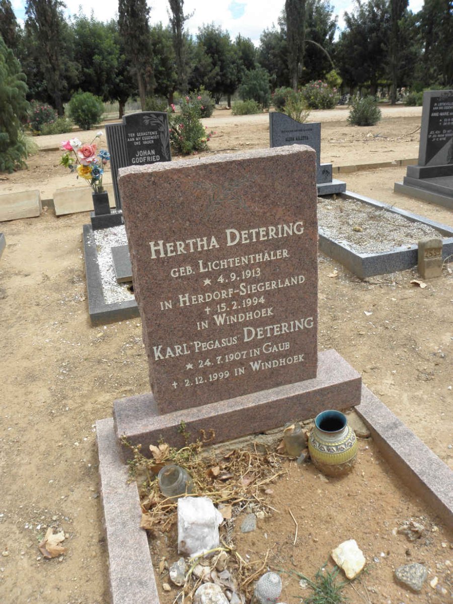 DETERING Karl 1907-1999 &amp; Hertha LICHTENTHÄLER 1913-1994