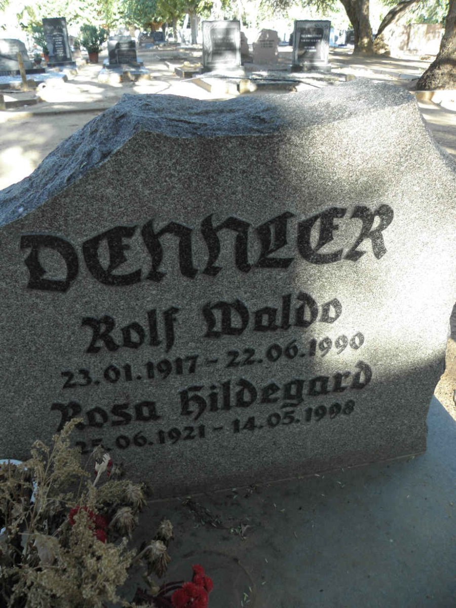 DENNLER Rolf Waldo 1917-1990 &amp; Rosa Hildegard 1921-1998
