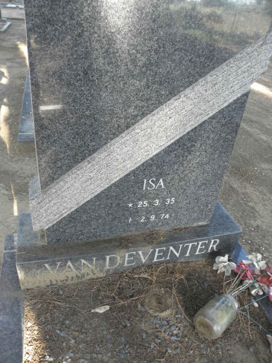 DEVENTER Isa, van 1935-1974