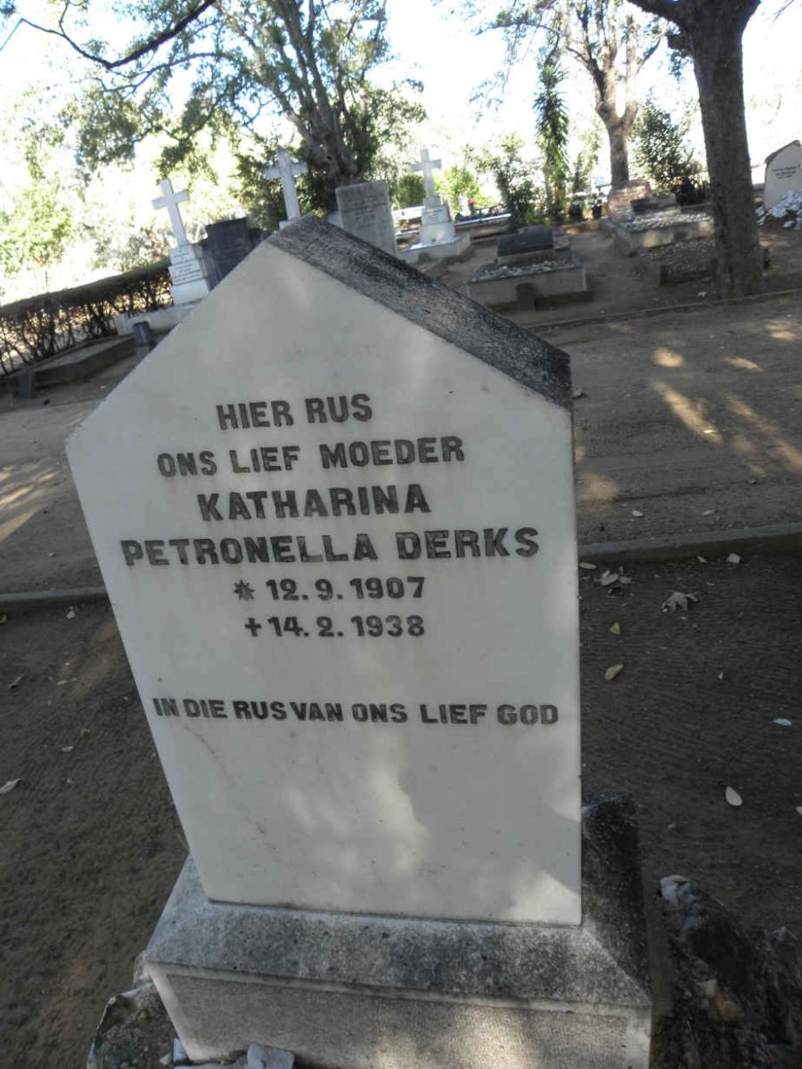 DERKS Katharina Petronella 1907-1938