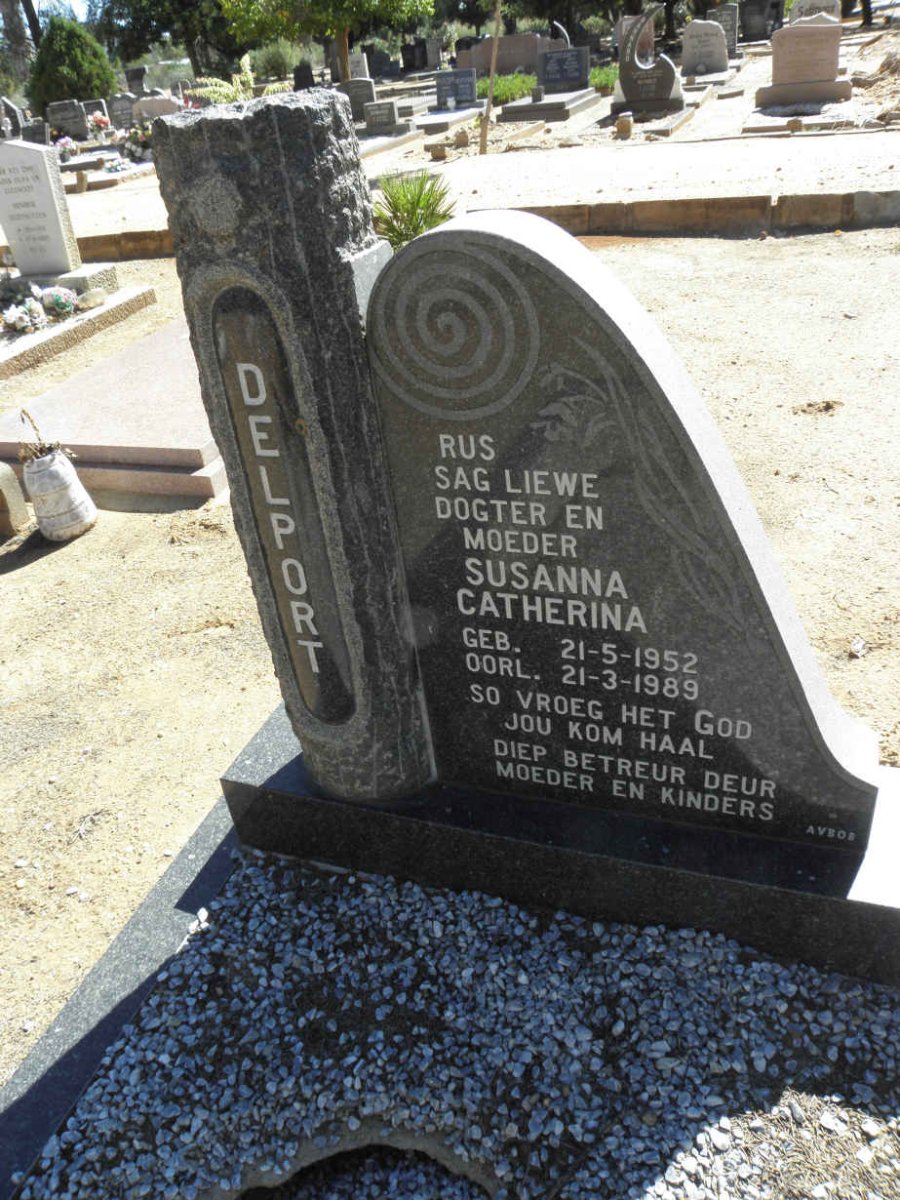 DELPORT Susanna Catherina 1952-1989