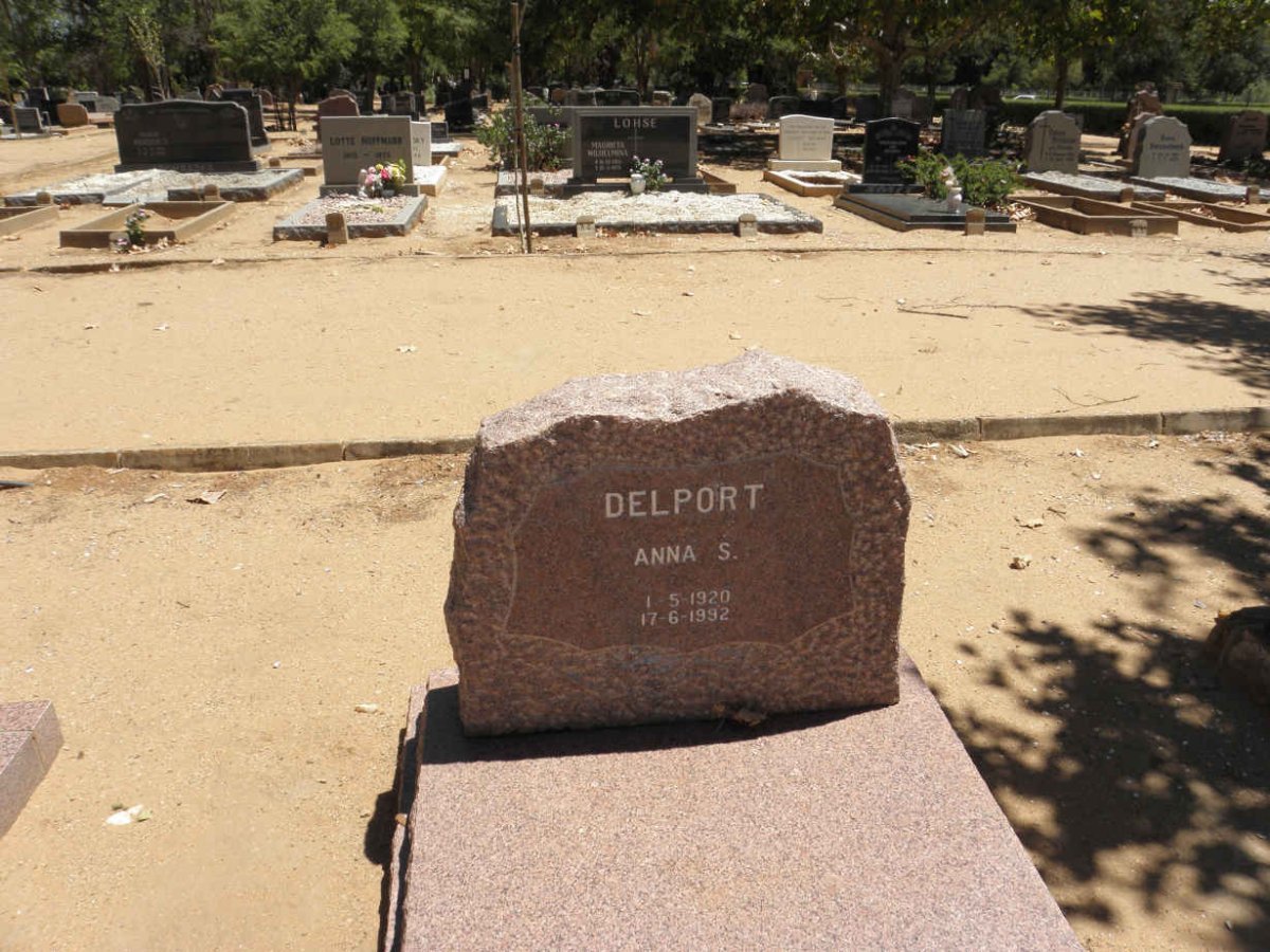 DELPORT Anna S. 1920-1992