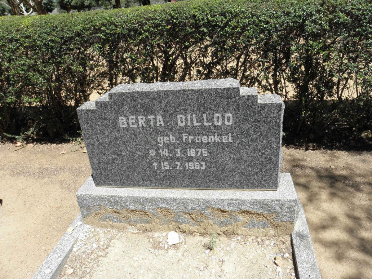 DILLOO Berta nee FRAENKEL 1875-1963