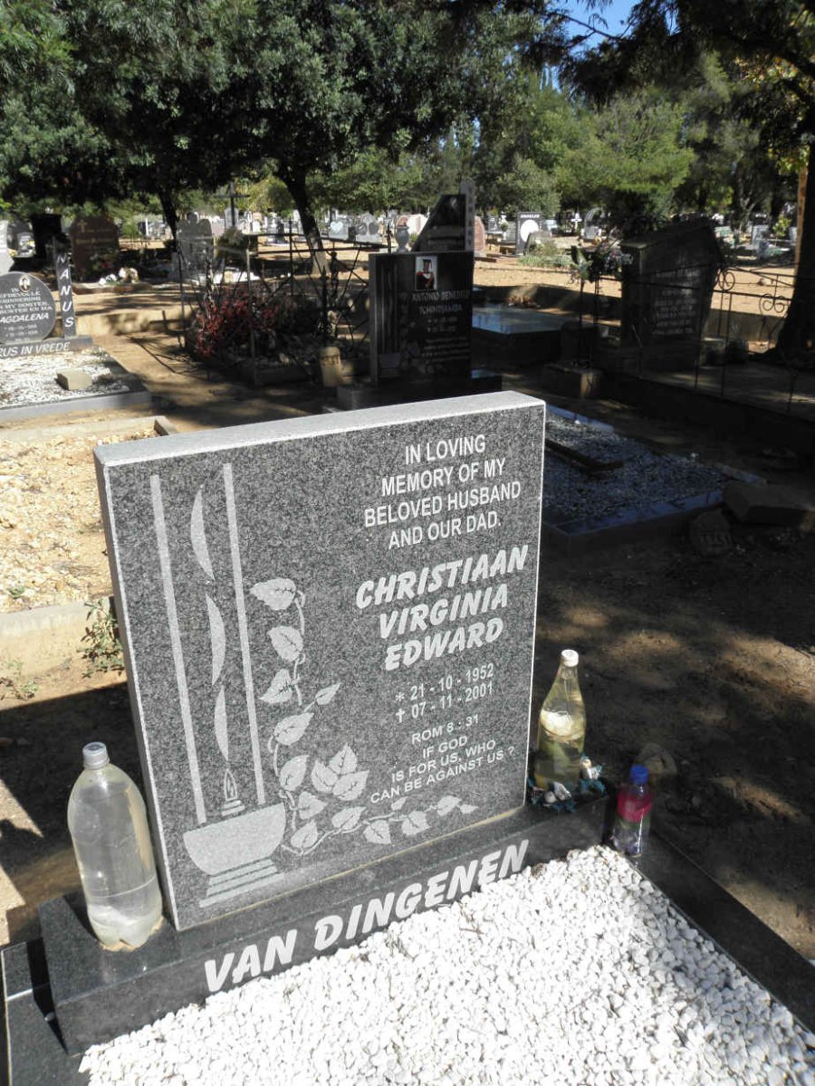 DINGENEN Christiaan Virginia Edward, van 1952-2001
