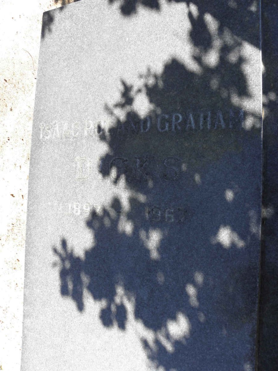 DICKS Isaac Roland Graham 1892-196?