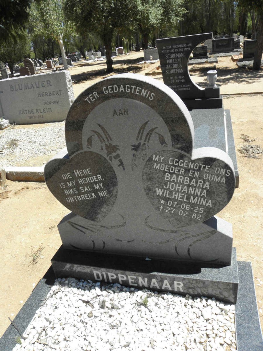 DIPPENAAR Barbara Johanna Wilhelmina 1925-1982
