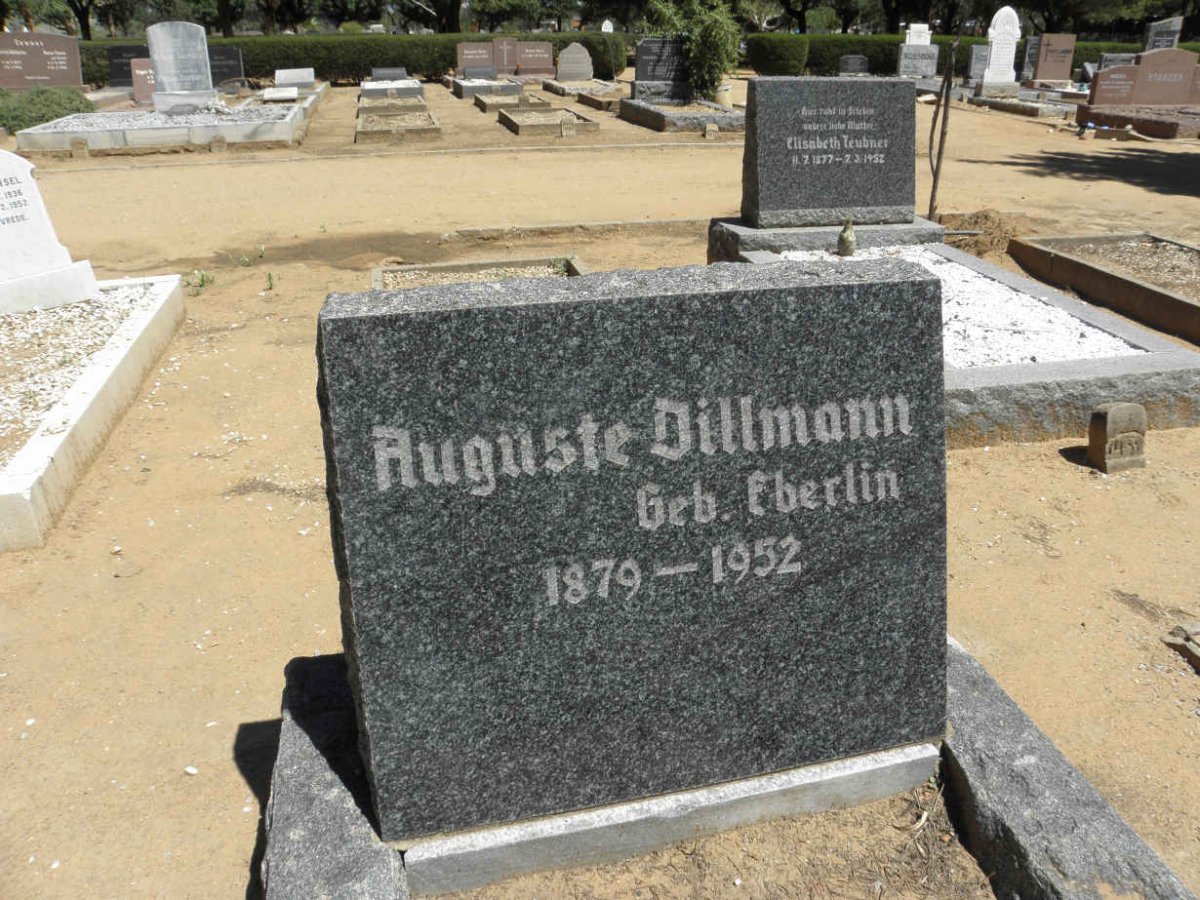 DILLMANN Auguste nee EBERLIN 1879-1952