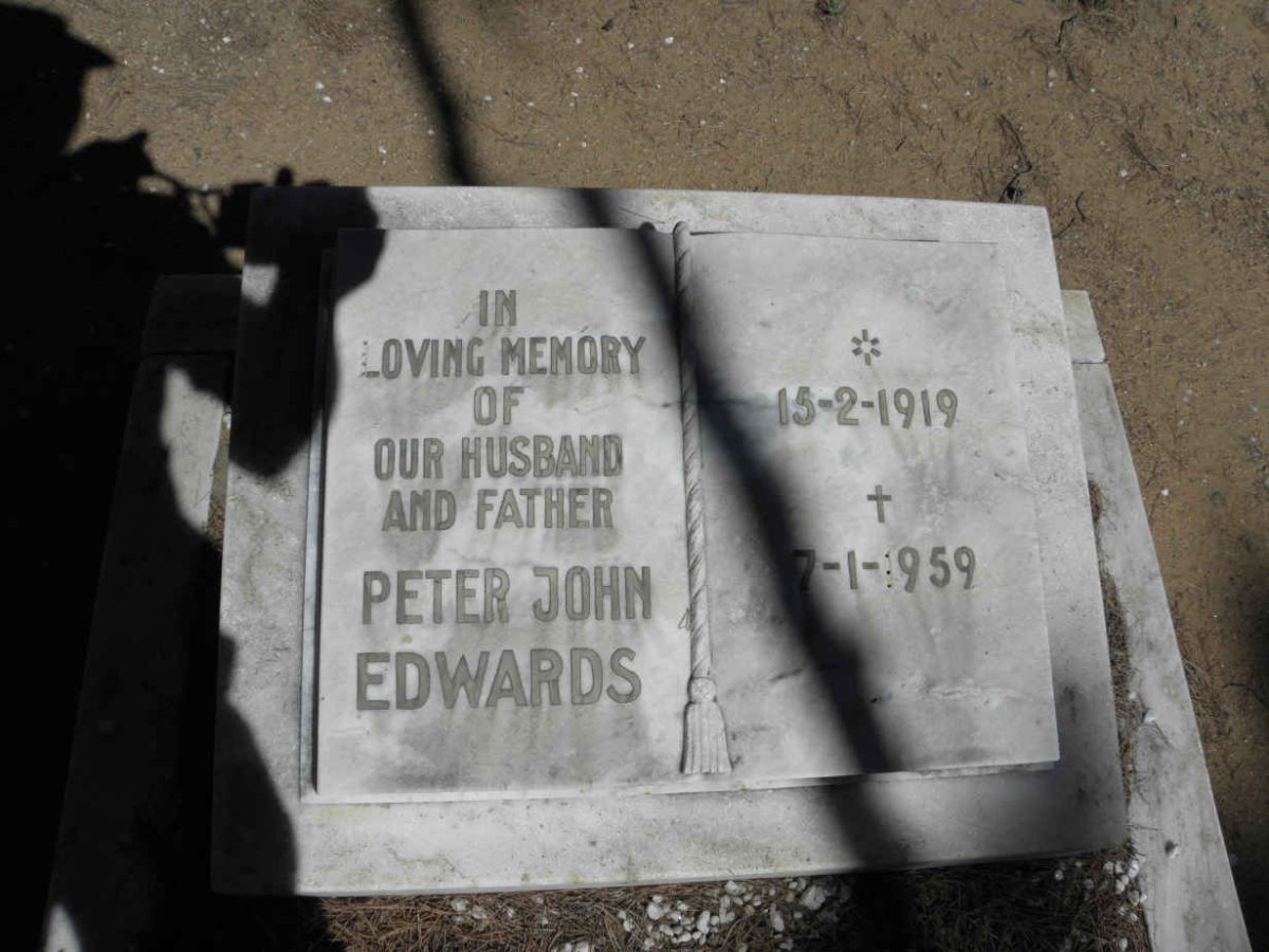 EDWARDS Peter John 1919-1959