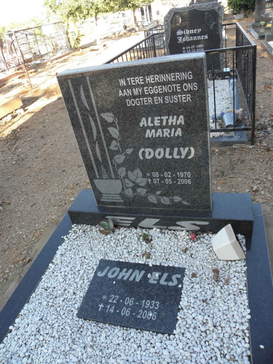 ELS Aletha Maria 1970-2006 :: John ELS 1933-2006