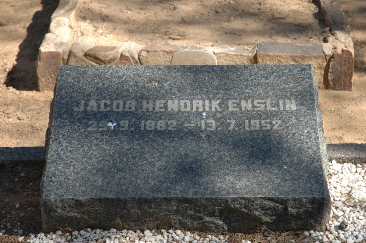 ENSLIN Jacob Hendrik 1882-1952