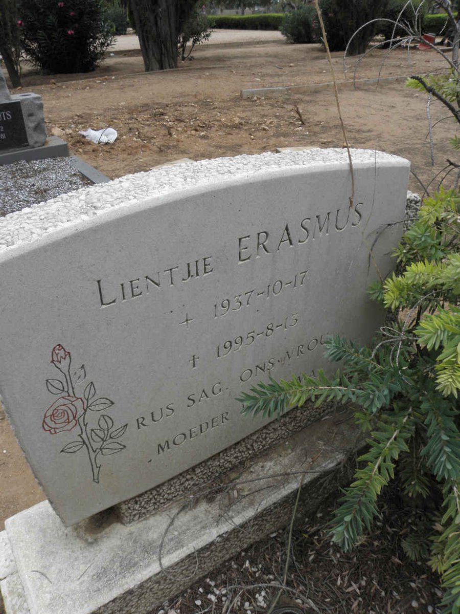 ERASMUS Lientjie 1937-1995