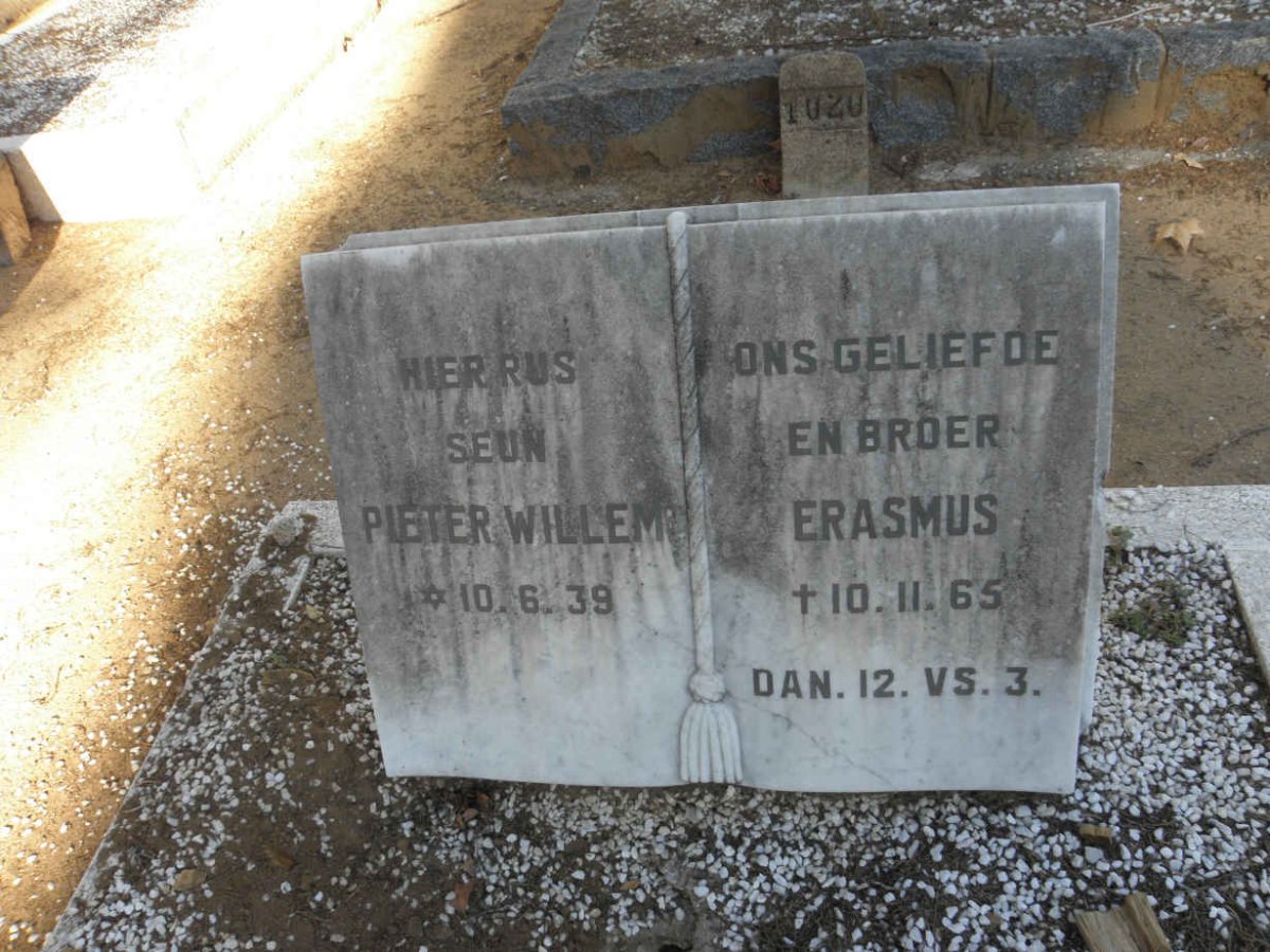 ERASMUS Pieter Willem 1939-1965
