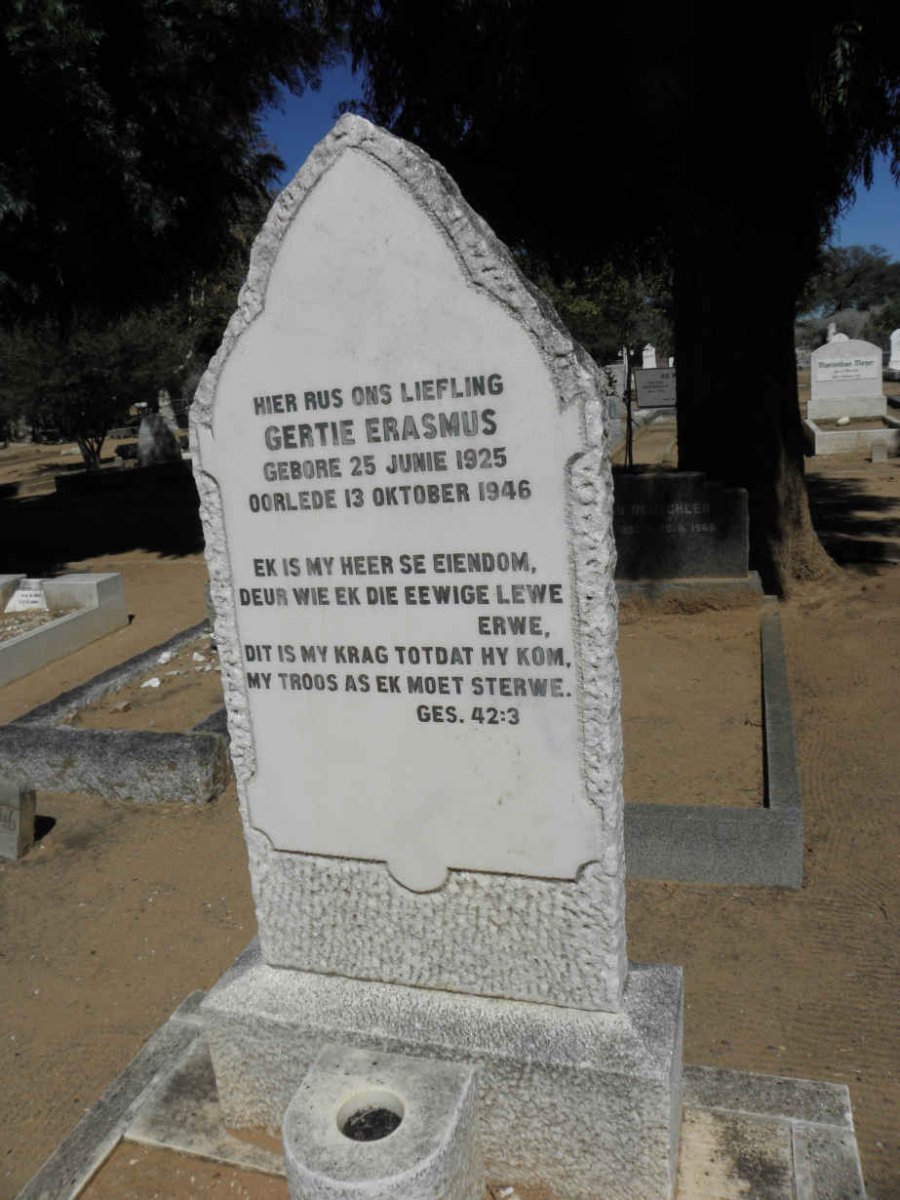 ERASMUS Gertie 1925-1946