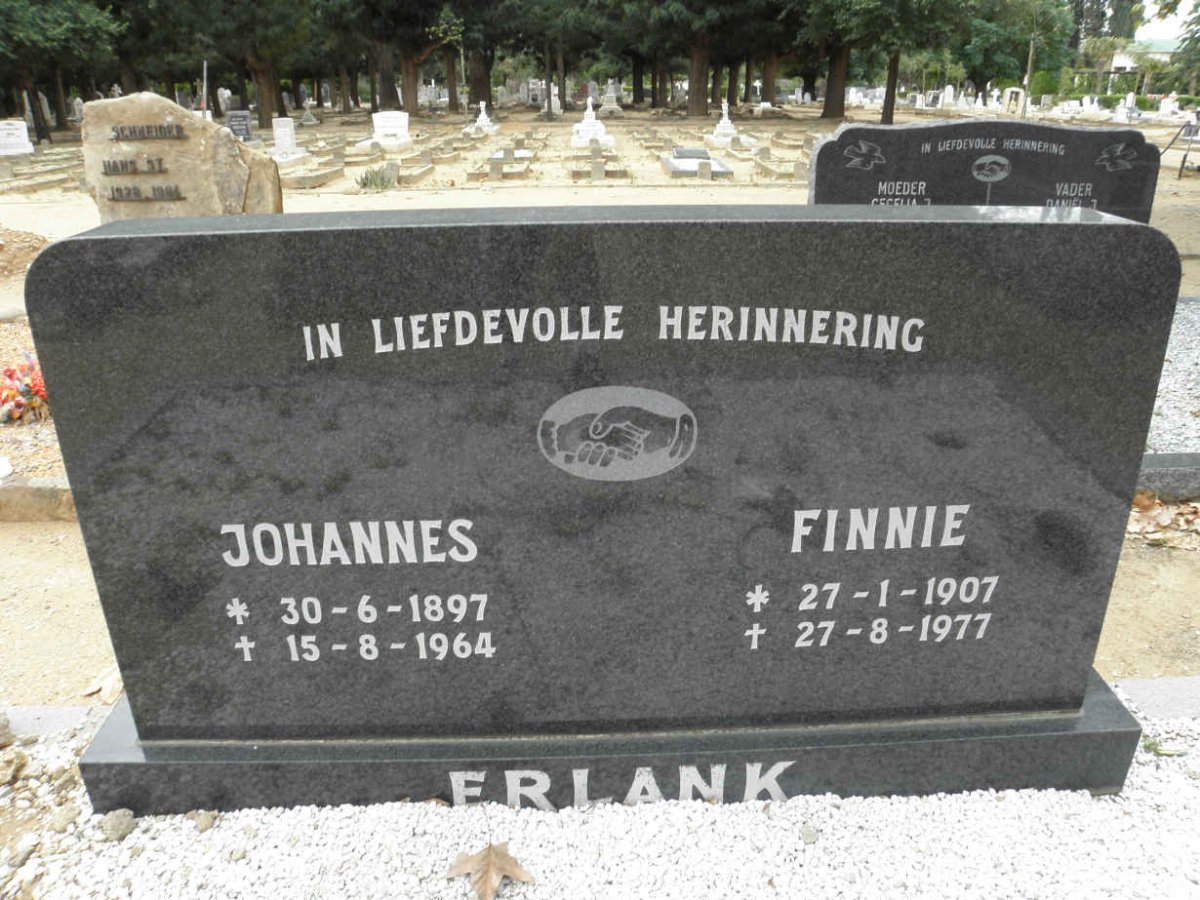 ERLANK Johannes 1897-1964 &amp; Finnie 1907-1977